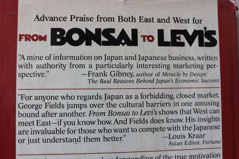 FROM BONSAI TO LEVIS  by George Fields (How the Japanese live)