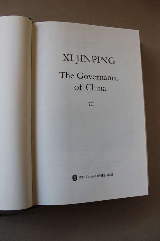 THE GOVERNANCE OF CHINA III  by XI JINPING