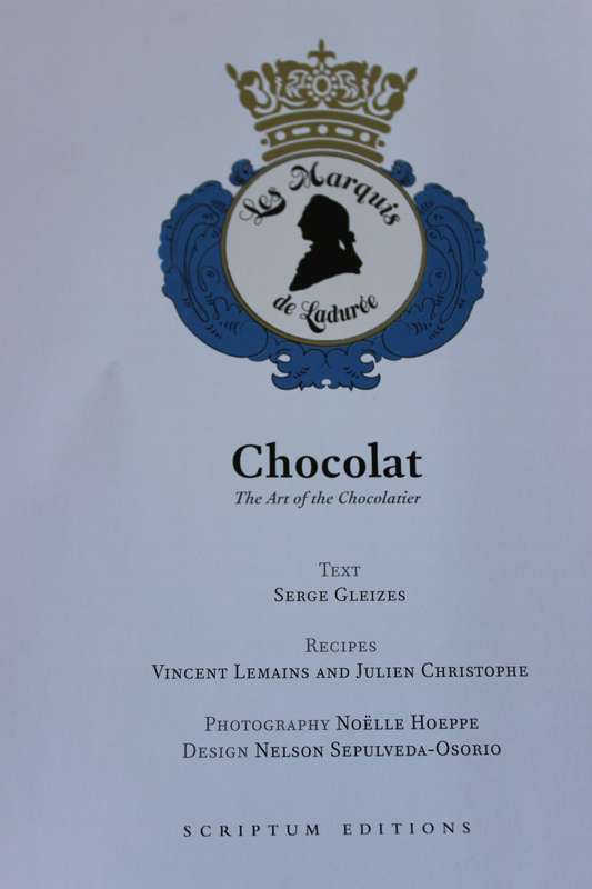 CHOCOLAT: The Art of the Chocolatier. Text: Serge Gleizes Recipes: Vincent Lemains