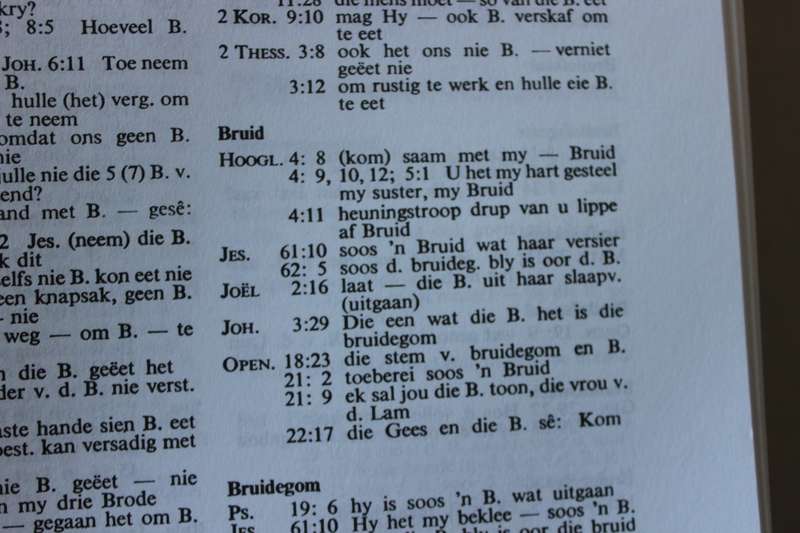 AFRIKAANSE BYBELKONKORDANSIE 1957 OU VERTALING 1983 NUWE VERTALING  deur Felix Mijnhardt