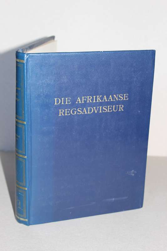 DIE AFRIKAANSE REGSADVISEUR  BOEKDEEL 1  Purnell Publications 1959