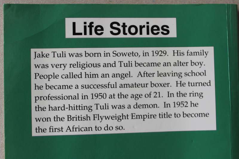 THE DEMON AND THE ANGEL  Story of Jake Ntuli, Empire Boxing Champion  (SINGED)