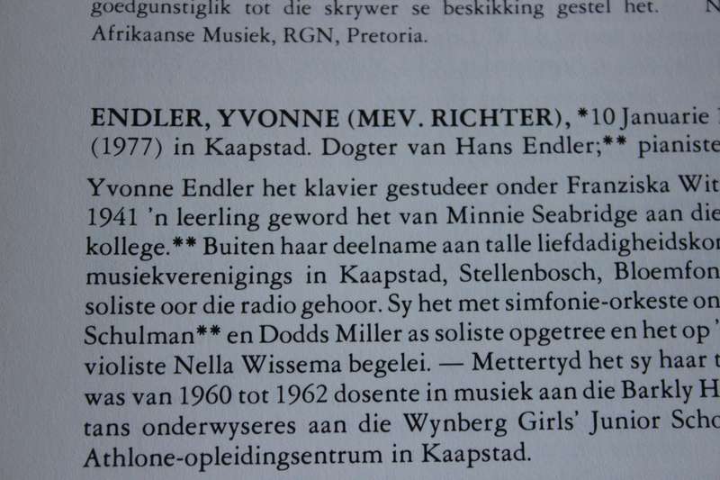 SUID-AFRIKAANSE MUSIEK-ENSIKLOPEDIE Deel II E - I  Hoofredakteur: Dr Jacques P Malan