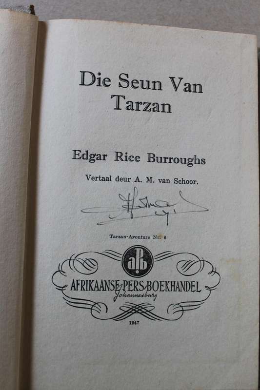 DIE SEUN VAN TARZAN  deur Edgar Rice Burroughs  Vertaal deur: A. M. van Schoor