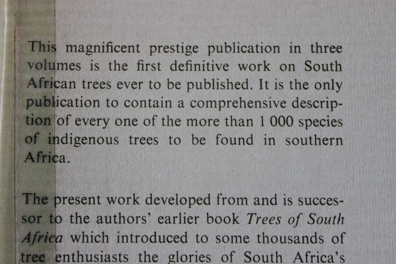 THREE VOLUME: TREES OF SOUTHERN AFRICA  by Eve Palmer and Norah Pitman