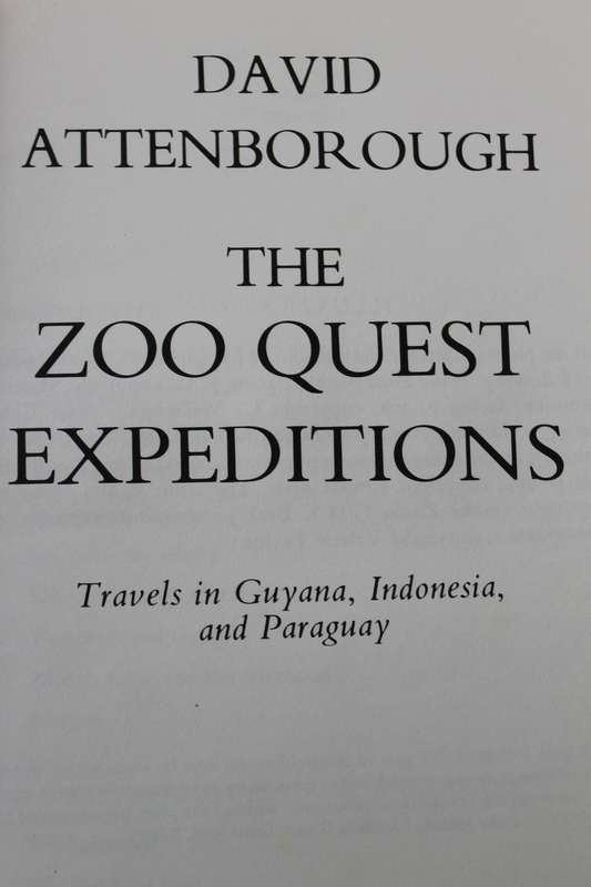 THE ZOO QUEST EXPEDITIONS  by David Attenborough