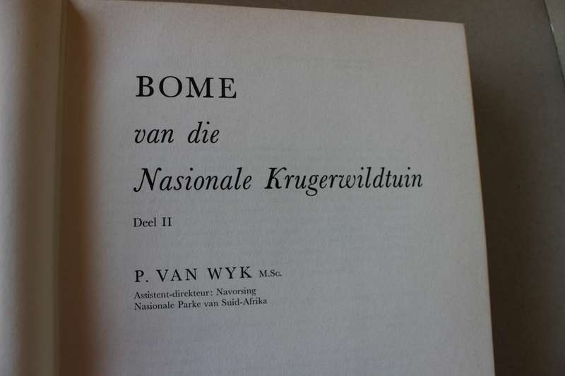 BOME VAN DIE NASIONALE KRUGERWILDTUIN  2 DELE  deur P. van Wyk