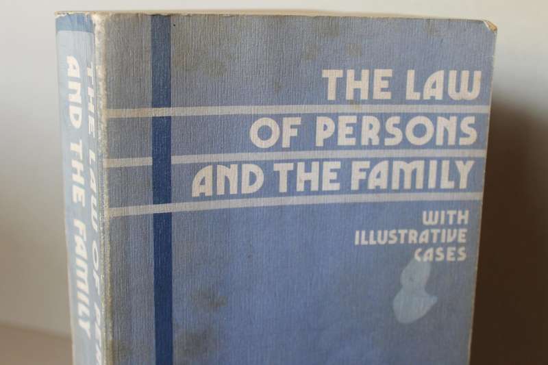 THE LAW OF PERSONS AND THE FAMILY  (with illustrative cases)  by P. Q. R. Boberg