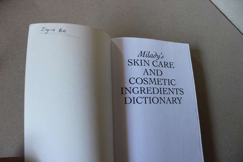 SKIN CARE AND COSMETIC INGREDIENTS DICTIONARY   by Natalia Michalun