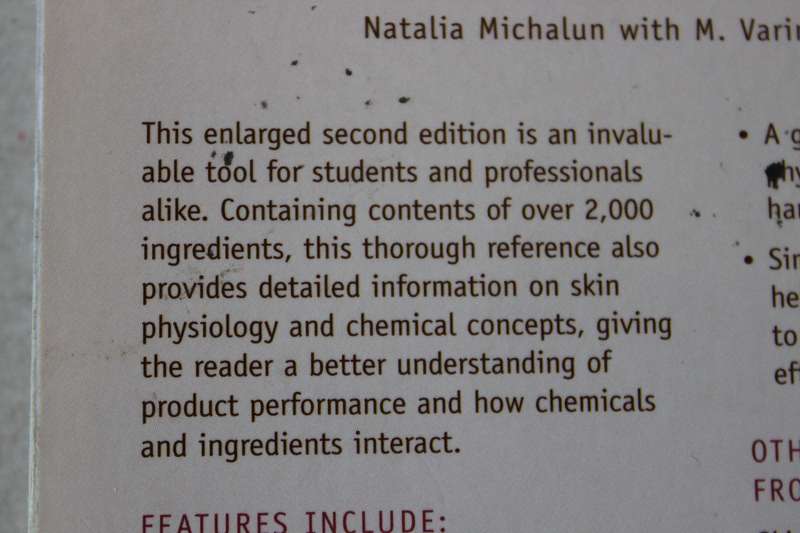 SKIN CARE AND COSMETIC INGREDIENTS DICTIONARY   by Natalia Michalun