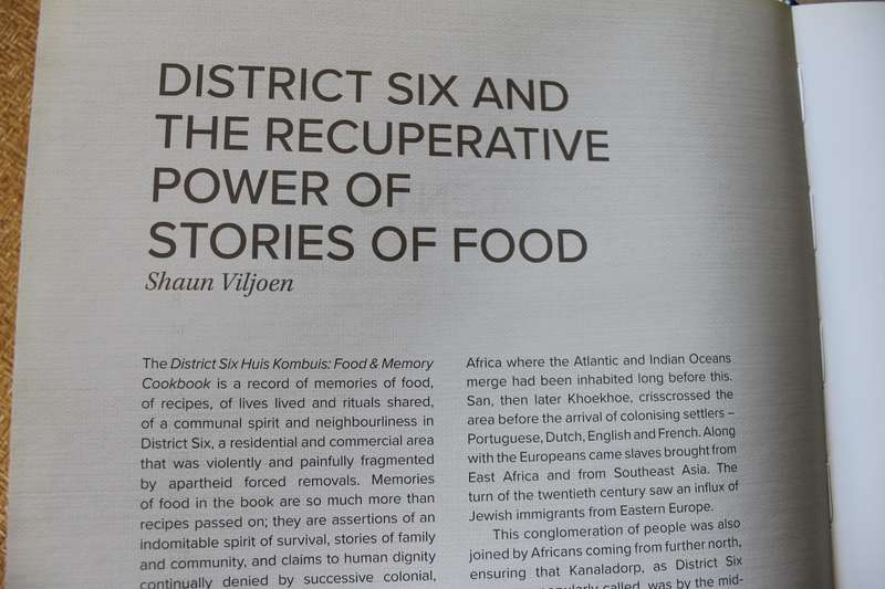 DISTRICT SIX HUIS KOMBUIS - food & memory cookbook