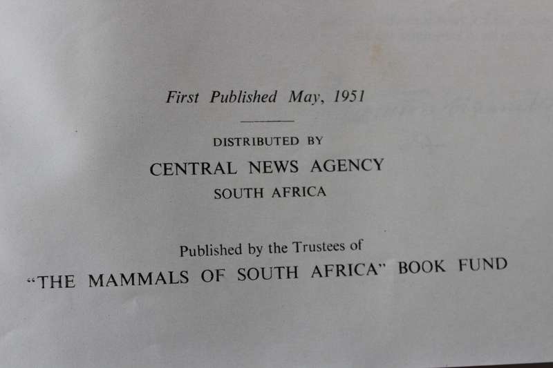 THE MAMMALS OF SOUTH AFRICA  by Austin Roberts