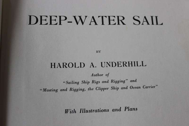 DEEP-WATER SAIL  by Harold A. Underhill