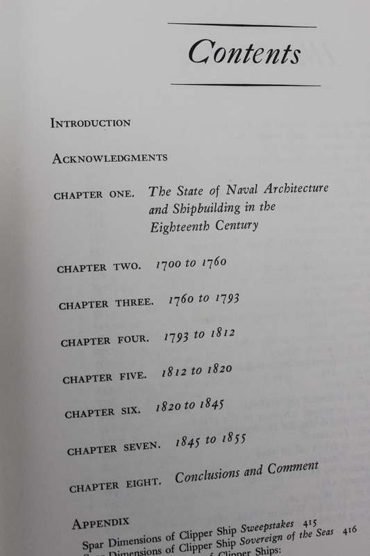 THE SEARCH FOR SPEED UNDER SAIL 1700 - 1855  by Howard I. Chapelle