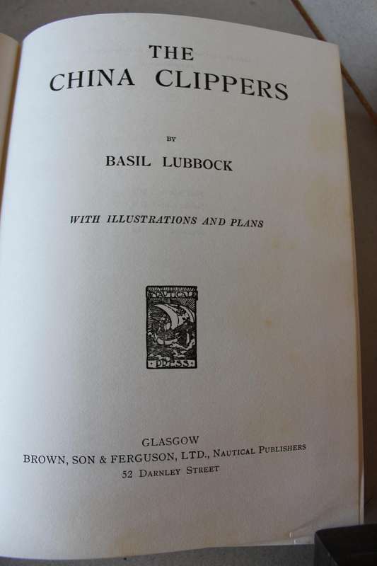 THE CHINA CLIPPERS  by Basil Lubbock