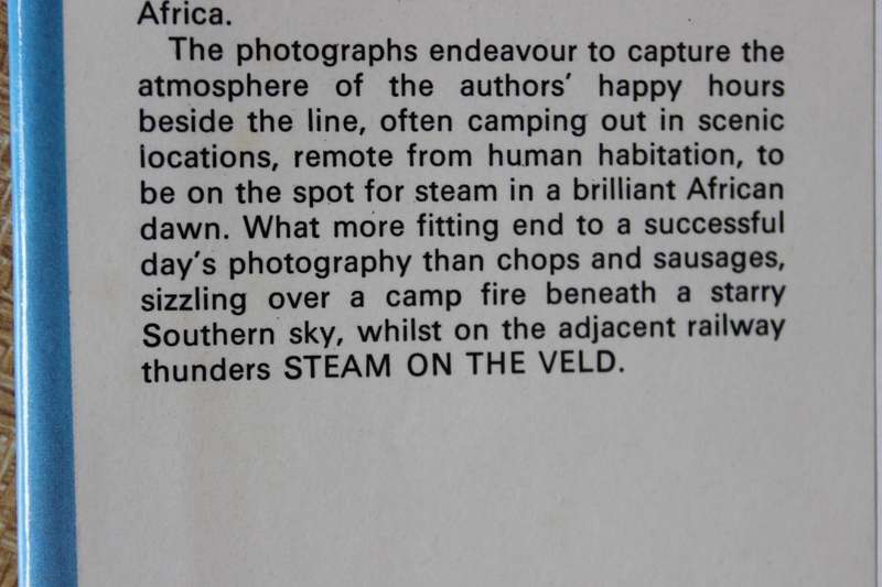 STEAM ON THE VELD  by A.E Durrant, A.A. Jorgensen and C.P. ,ewos