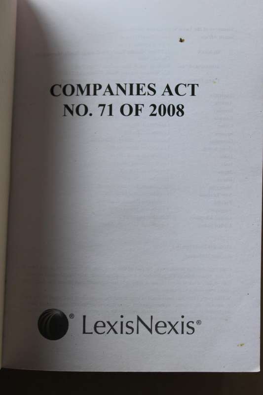 COMPANIES ACT NO 71 OF 2008  Revised 3rd Edition