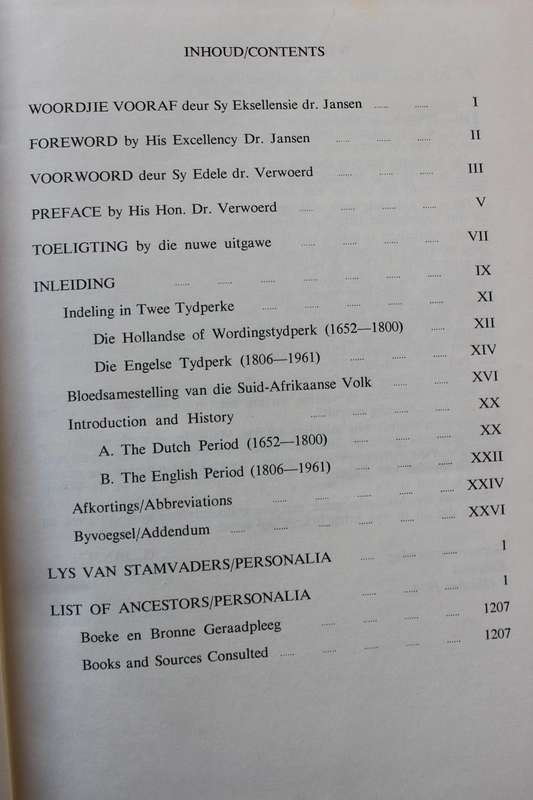 STAMREGISTER VAN DIE SUID-AFRIKAANSE VOLK/FAMILY REGISTER OF THE SOUTH AFRICAN NATION  Dr Malherbe