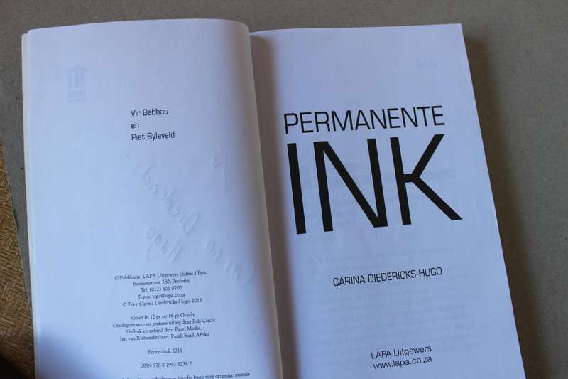 PERMANENTE INK  deur Carina Diedericks-Hugo  (GETEKEN)
