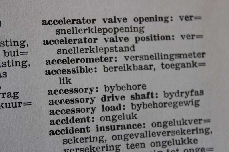 SUID-AFRIKAANSE SPOORWEE MOTORTERME / SOUTH AFRICAN RAILWAYS MOTOR TERMS