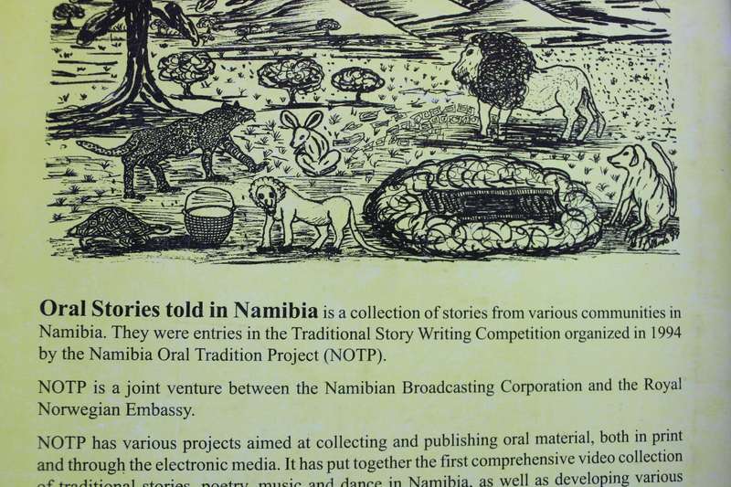ORAL RADITION STORIES TOLD IN NAMIBIA  Edited by Rene Lotter