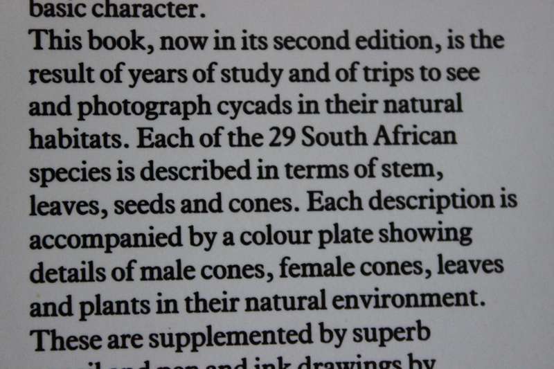 CYCADS OF SOUTH AFRICA  by Cynthia Giddy