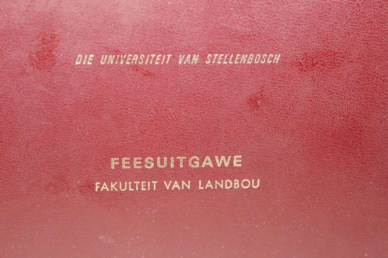 DIE ONTSTAAN EN ONTWIKKELING VAN LANDBOU-ONDERWYS OP STELLENBOSCH  Proff Neethling en Swart