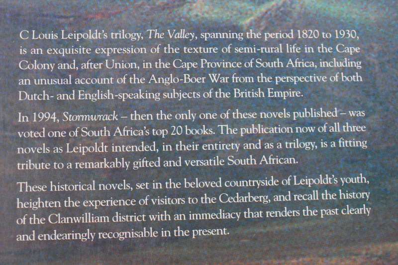 THE VALLEY A Trilogy by C. Louis Leipoldt  Three novels: Gallows Gecko, Stormwrack and The Mask