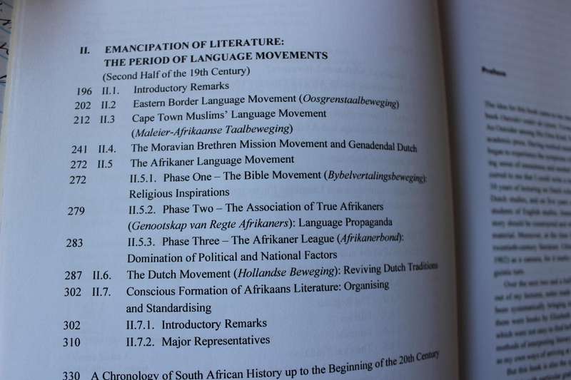 HISTORY OF SOUTH AFRICAN LITERATURE  Afrikaans Literature 17th-19th Centuries  by Jerzy Koch
