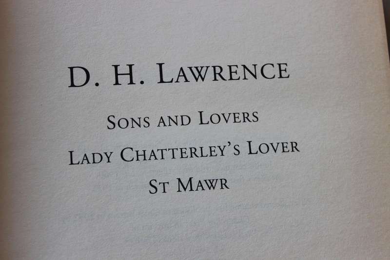 COLLECTION OF THE WORK OF D. H.  LAWRENCE  Three Stories