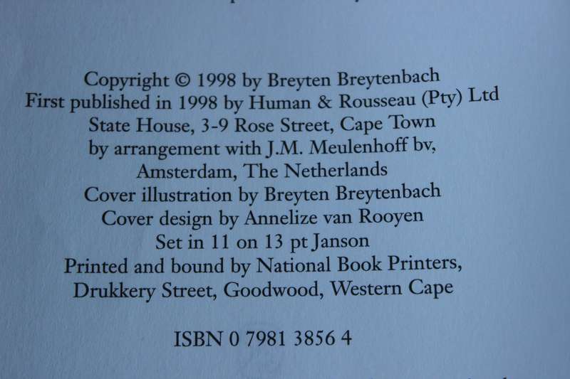 DOG HEART  by Breyten Breytenbach  (Breytenbach of the Boland)