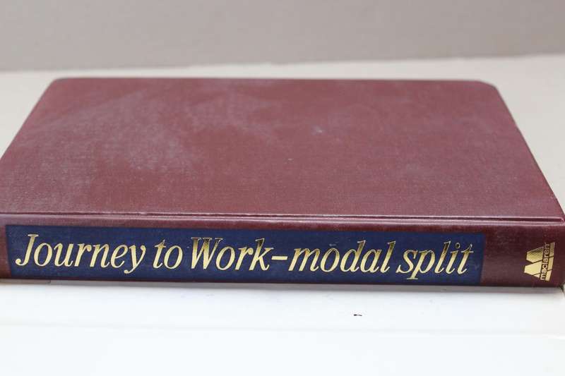 JOURNEY TO WORK - MODAL SPLIT  by F. R. Wilson  (A Study of Transportation)