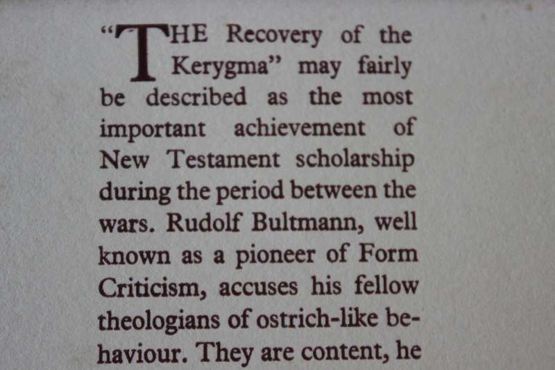 KERYGMA AND MYTH VOL I & II by Hans Werner Bartsch (Kerygma  preaching the gospel of Jesus)