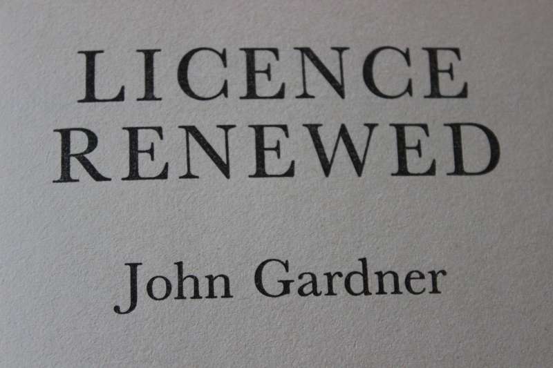 JAMES BOND 007: LICENCE RENEWED  by John Gardner