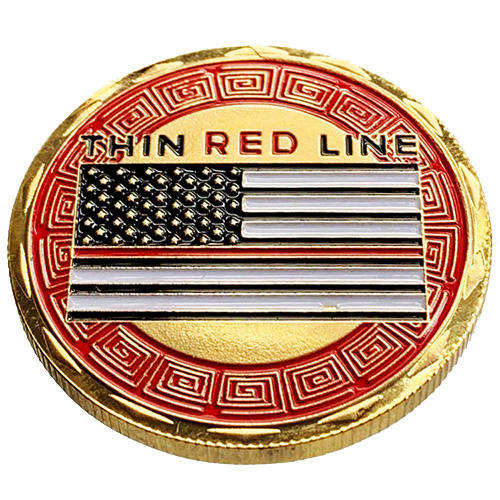 Fire Rescue 40mm 1oz gold plated medallion in plastic capsule