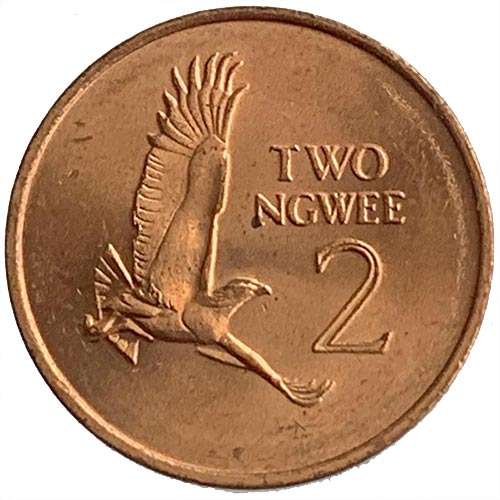 1983 Zambia 2 Ngwee Uncirculated