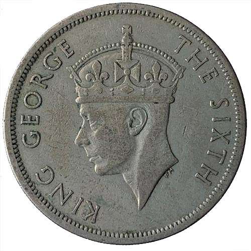 1951 Southern Rhodesia half crown