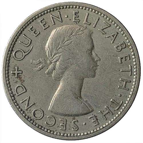 1955 Rhodesia and Nyasaland half crown
