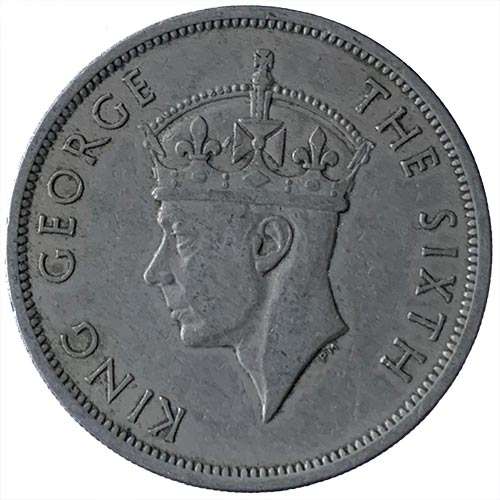 1949 Southern Rhodesia half crown