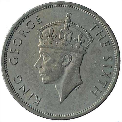 1952 Southern Rhodesia half crown