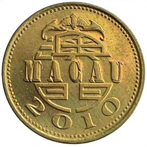 2010 Macau China 10 Avos - Bat - last year of issue - Uncirculated