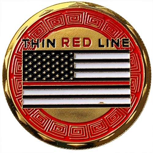 Fire Rescue 40mm 1oz gold plated medallion in plastic capsule