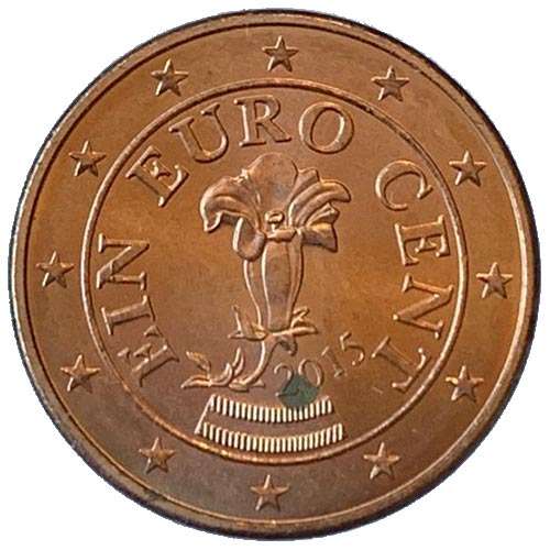 2015 Austria 1 Euro Cent Uncirculated