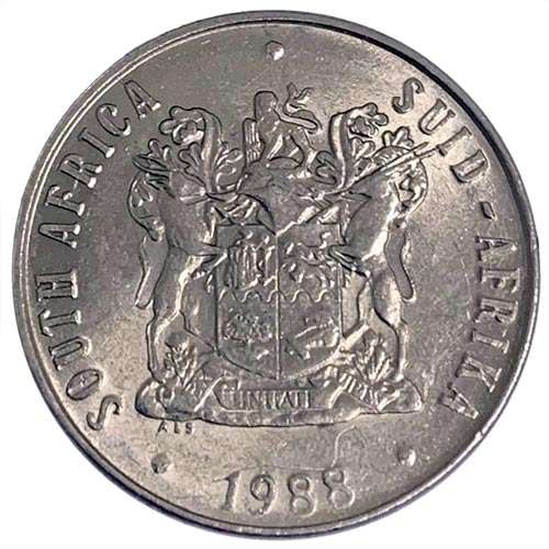1988 South Africa 50c fine
