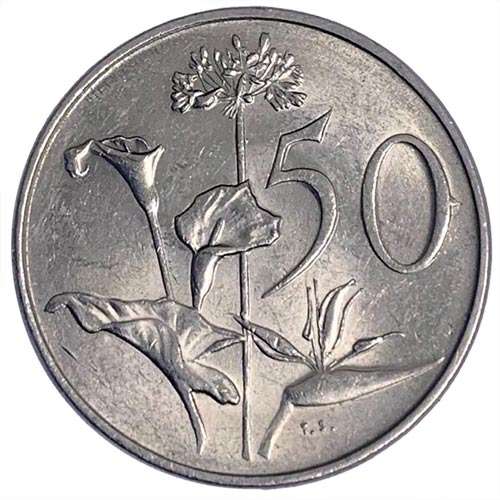 1988 South Africa 50c fine