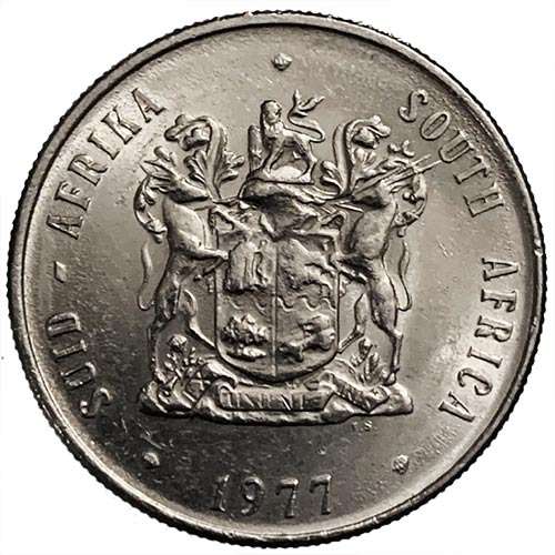 1977 South Africa Springbok R1 Coat of Arms XF