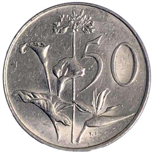 1990 South Africa 50c fine