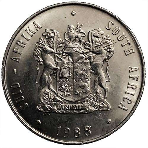 1988 South Africa Springbok R1 Coat of Arms XF
