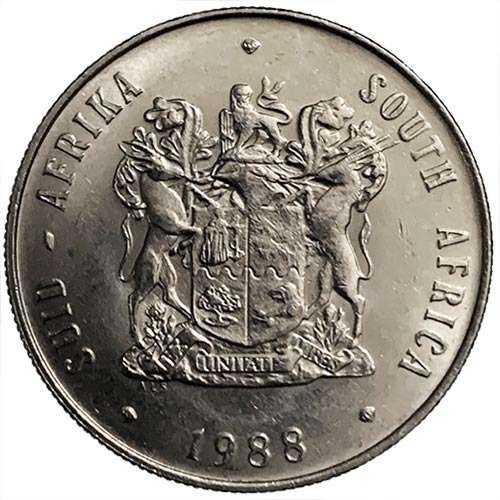 1988 South Africa Springbok R1 Coat of Arms XF