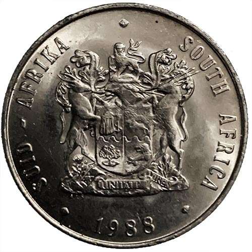 1988 South Africa Springbok R1 Coat of Arms XF